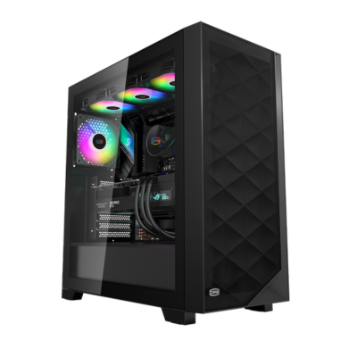 CASE PCCOOLER C3D510 AIRFLOW ARGB TG MID TOWER BLACK