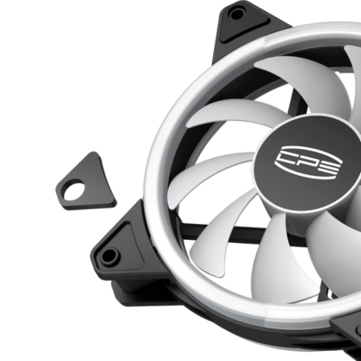 COOLER FAN-CASE PCCOOLER F3 T120 ARGB 3-FAN BLACK