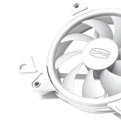 COOLER FAN-CASE PCCOOLER F3 T120 ARGB 3-FAN WHITE