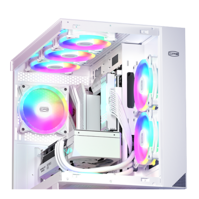 COOLER FAN-CASE PCCOOLER F3 T120 ARGB 3-FAN WHITE