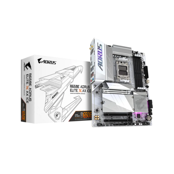 MB GIGABYTE B650E A ELITE X AX ICE DDR5 WIFI BT WHITE