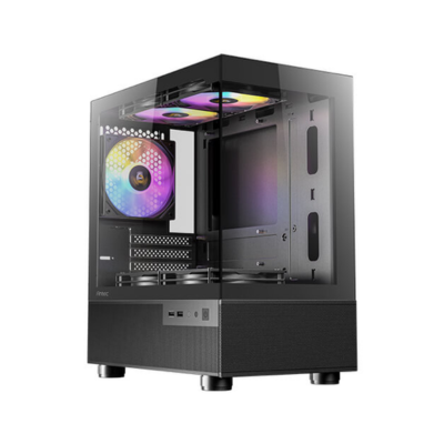 CASE ANTEC CX200M RGB ELITE TG MINI TOWER BLACK