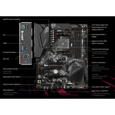 MB GIGABYTE B550 GAMING X V2 AM4 DDR4