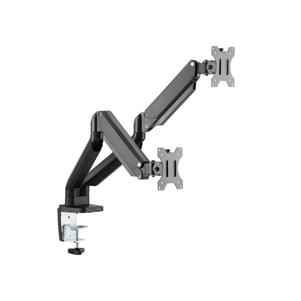 MONITOR ARM TWISTED MINDS 2-ARM SLIM SPRING WITH USB 17-32" Tm 26 C012u (1)