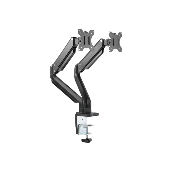 MONITOR ARM TWISTED MINDS 2-ARM SLIM SPRING WITH USB 17-32" Tm 26 C012u (4)