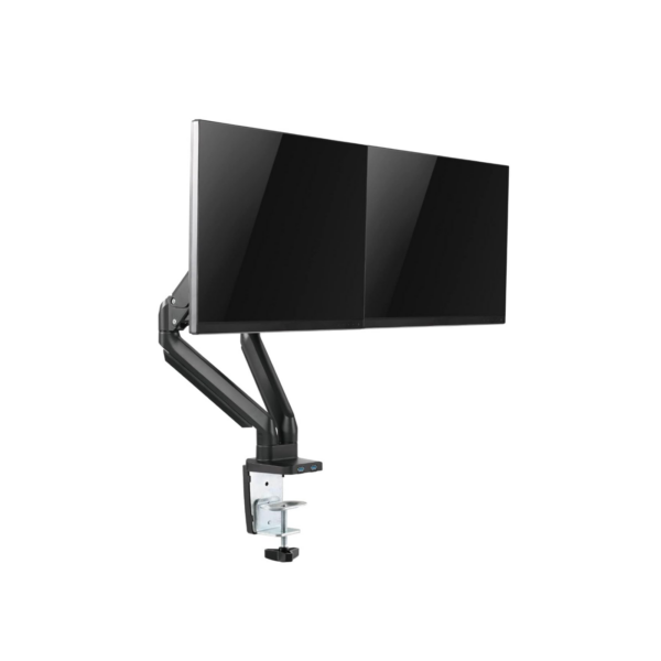 MONITOR ARM TWISTED MINDS 2-ARM SLIM SPRING WITH USB 17-32" Tm 26 C012u (6)