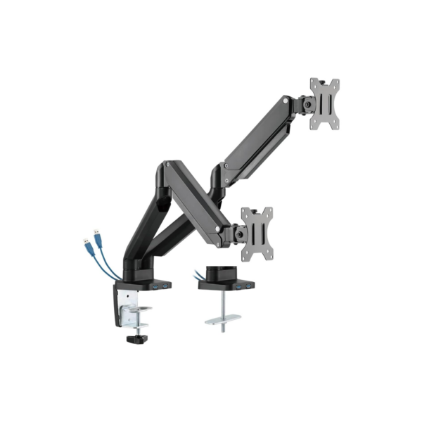 MONITOR ARM TWISTED MINDS 2-ARM SLIM SPRING WITH USB 17-32"Arm Tm 26 C012u