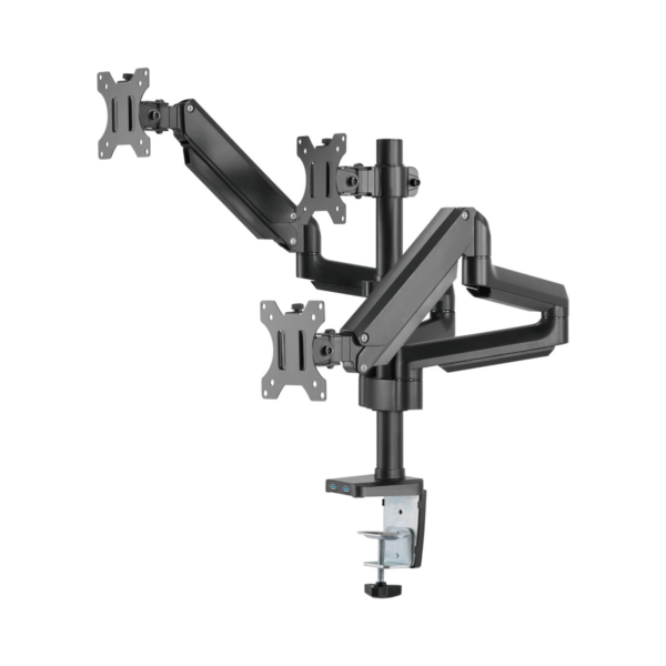 MONITOR ARM TWISTED MINDS 3-ARM SLIM SPRING WITH USB 17-32" Tm 26 C018up (3)