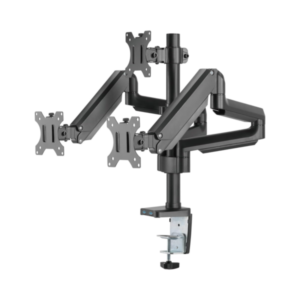 MONITOR ARM TWISTED MINDS 3-ARM SLIM SPRING WITH USB 17-32" Tm 26 C018up (5)