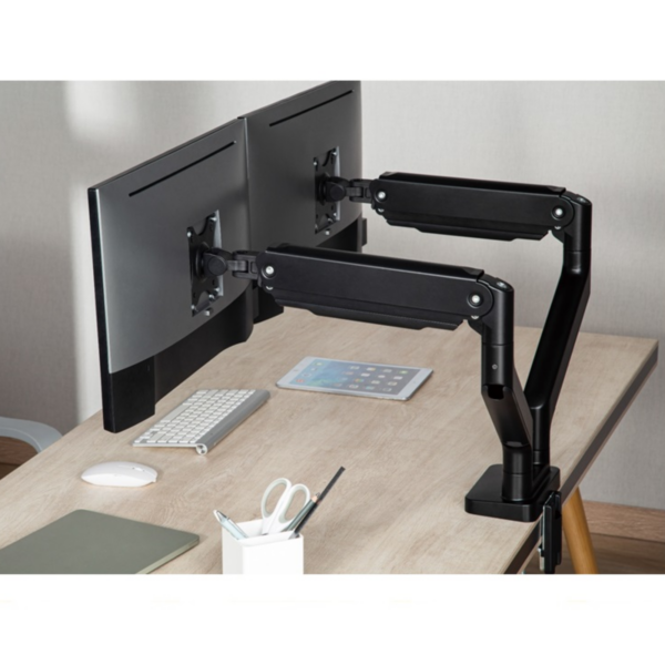 MONITOR ARM TWISTED MINDS 2-ARM HEAVY DUTY WITH USB 17-32" Tm 60 C012 (8)