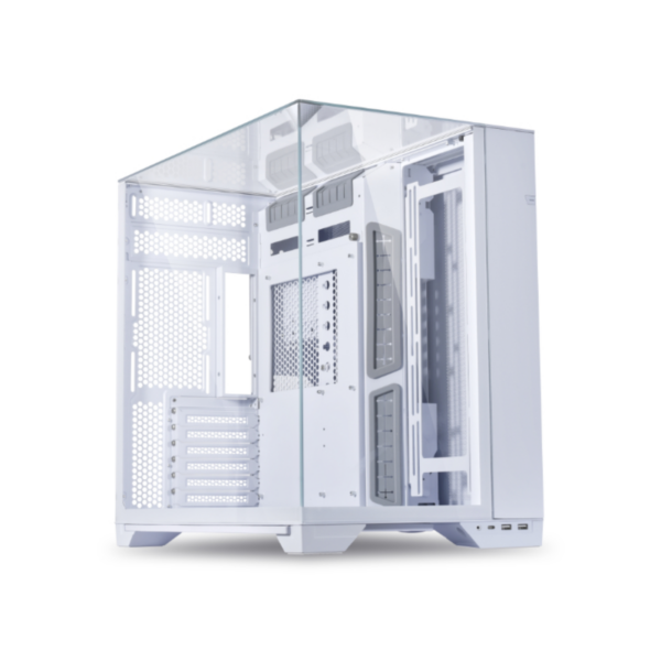 CASE LIAN-LI O11 VISION TG MID TOWER WHITE