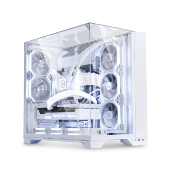 CASE LIAN-LI O11 VISION TG MID TOWER WHITE