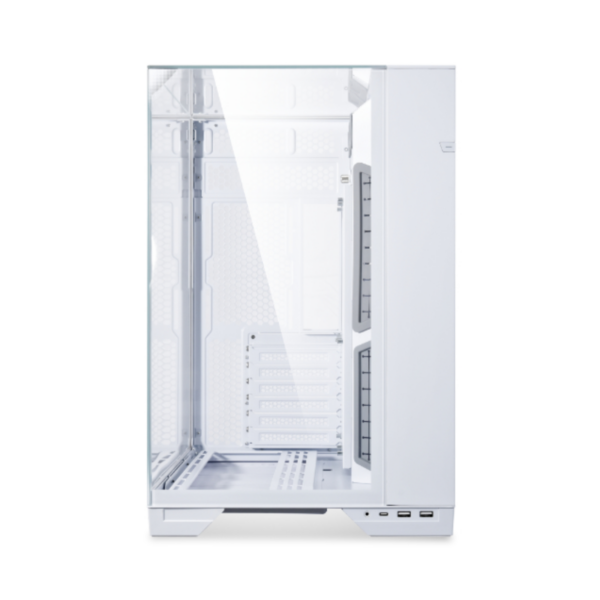 CASE LIAN-LI O11 VISION TG MID TOWER WHITE