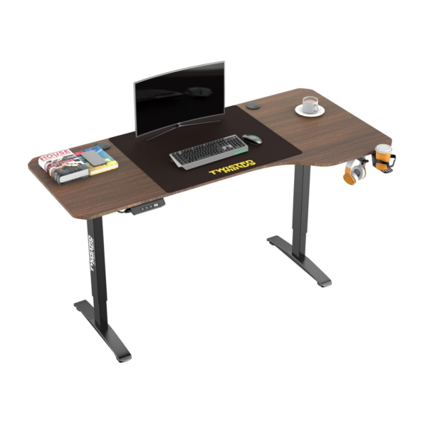 GAMING DESK TWISTED MINDS T SHAPED ELECTRIC HEIGHT RIGHT