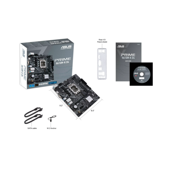 MB ASUS PRIME H610M-K D4 ARGB INTEL LGA1700