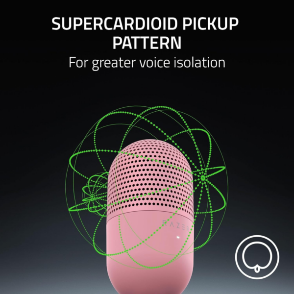 MICROPHONE RAZER SEIREN V3 MINI QUARTZ USB PINK