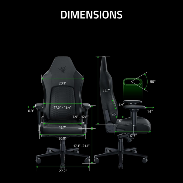 CHAIR GAMING RAZER ISKUR V2 BLACK