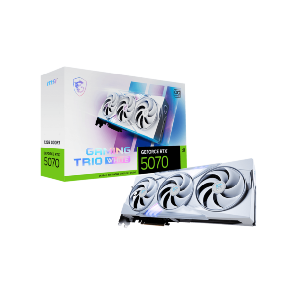 GPU MSI GEFORCE RTX5070 GAMING TRIO OC 12GB WHITE