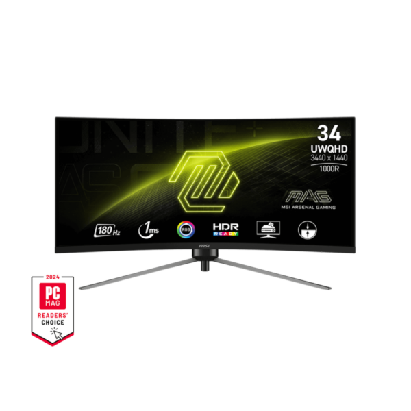 MONITOR MSI MAG 345CQR 34” WQHD 2K 180HZ VA CURVED
