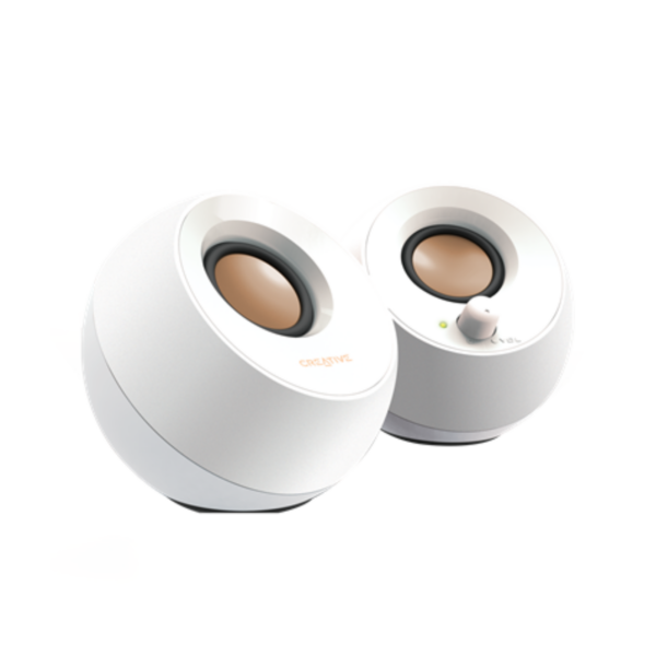 SPEAKER CREATIVE PEBBLE V3 2.0 USB-C / BT 16W WHITE