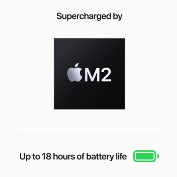 APPLE MACBOOK AIR 13″ M2 CHIP-8CORE SSD256 RAM16 GPU-8CORE