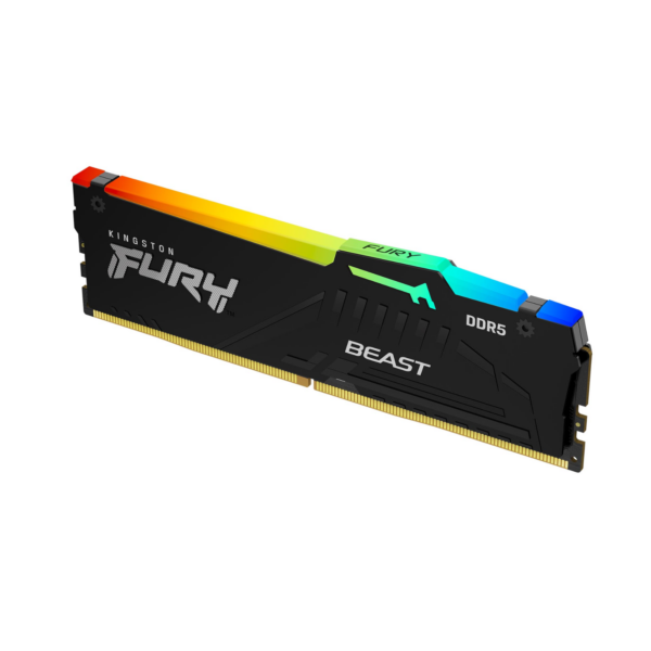 RAM KINGSTON FURY BEAST XMP RGB 16GB DDR5 6000 CL30 BLACK