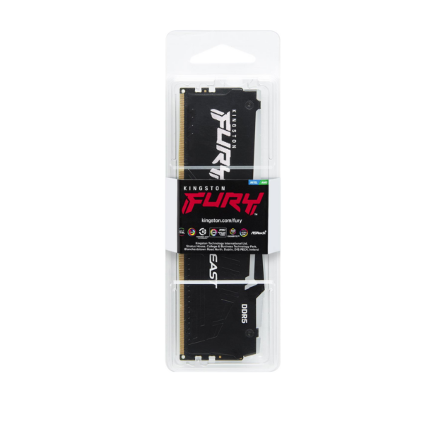 RAM KINGSTON FURY BEAST XMP RGB 16GB DDR5 6000 CL30 BLACK