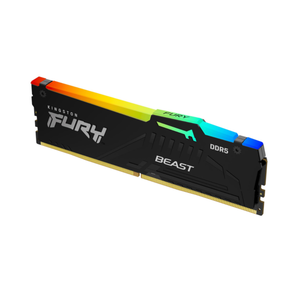 RAM KINGSTON FURY BEAST XMP RGB 32GB DDR5 6400 CL32 BLACK