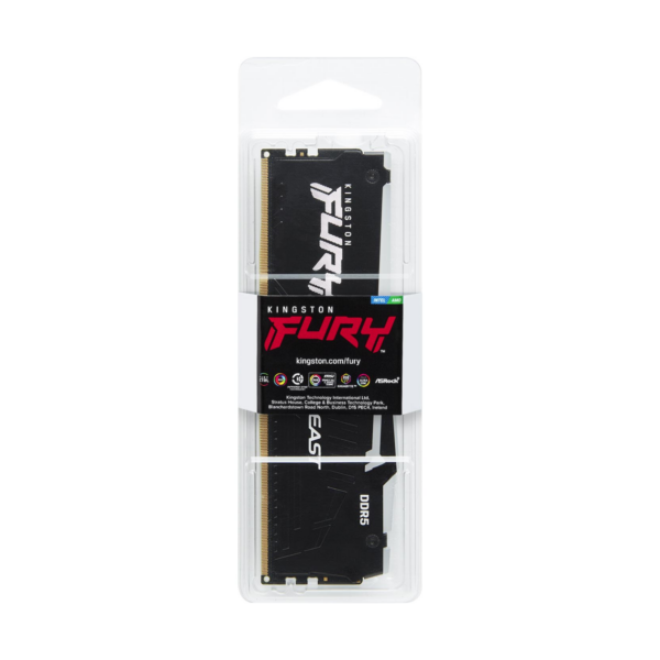 RAM KINGSTON FURY BEAST XMP RGB 32GB DDR5 6400 CL32 BLACK