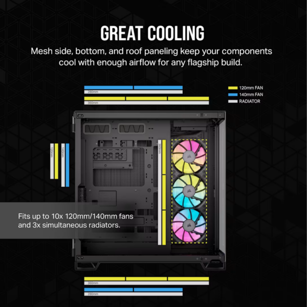 CASE CORSAIR iCUE 6500X RGB MID TOWER BLACK
