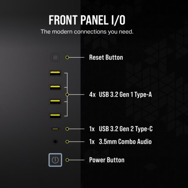 CASE CORSAIR iCUE 6500X RGB MID TOWER BLACK