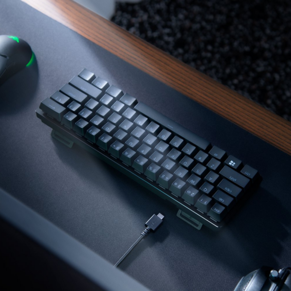 KEYBOARD RAZER HUNTSMAN MINI 60% CLICKY PURPLE - BLACK