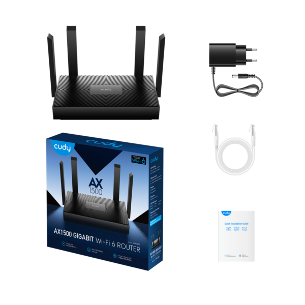ROUTER MESH CUDY AX1500 GIGABIT WI-FI 6