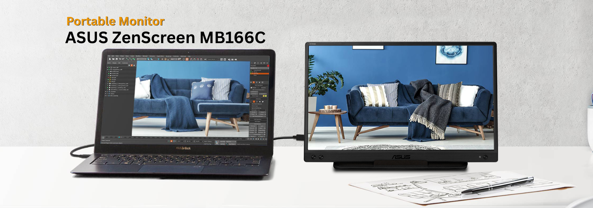 Asus Zenscreen Mb166c Banner
