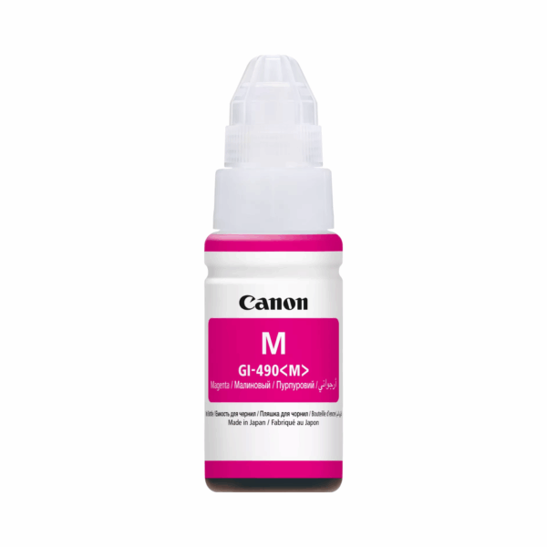 Canon Gi 490mCANON GI-490 MAGENTA INK BOTTLE – PIXMA G SERIES