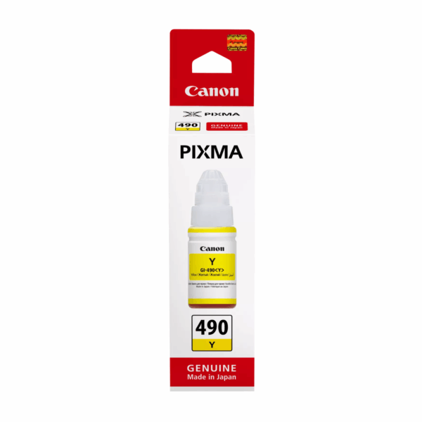 CANON GI-490 YELLOW INK BOTTLE – PIXMA G SERIES