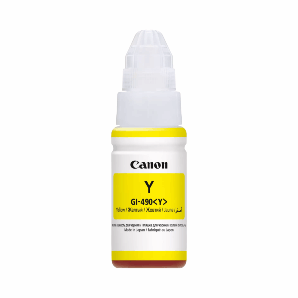 CANON GI-490 YELLOW INK BOTTLE – PIXMA G SERIES