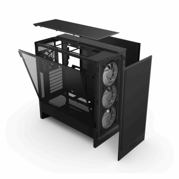 CASE NZXT H5 FLOW RGB MID TOWER BLACK (2024)