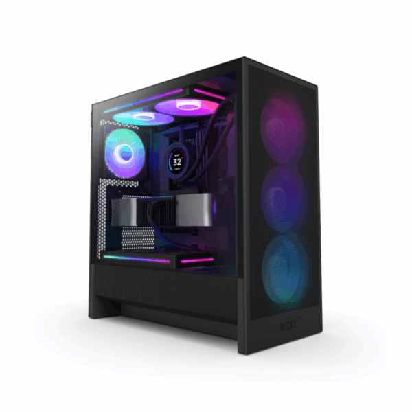 CASE NZXT H5 FLOW RGB MID TOWER BLACK (2024)