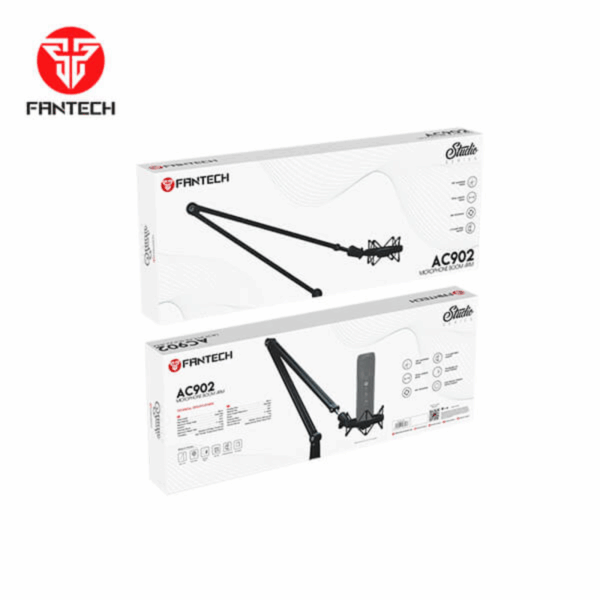 MICROPHONE BOOM ARM FANTECH AC902S BLACK