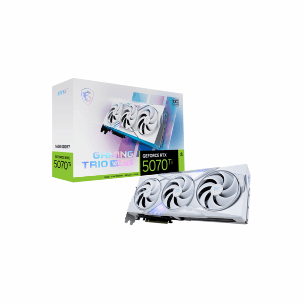 GPU MSI GEFORCE RTX5070TI 16GB GAMING TRIO OC WHITE