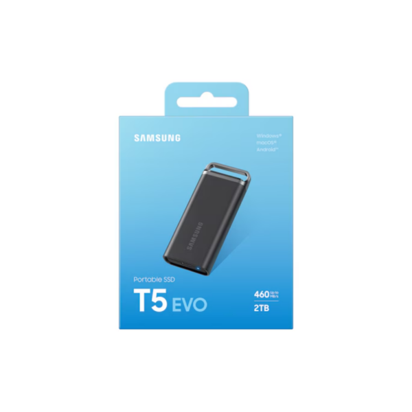 PORTABLE SSD SAMSUNG T5 EVO 2TB USB 3.2 GEN1 BLACK