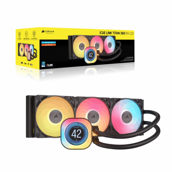 COOLER LIQUID-CPU CORSAIR ICUE LINK TITAN 360 RX LCD RGB