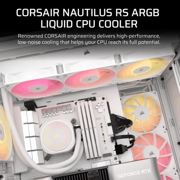 COOLER LIQUID-CPU CORSAIR NAUTILUS 360 RS ARGB WHITE