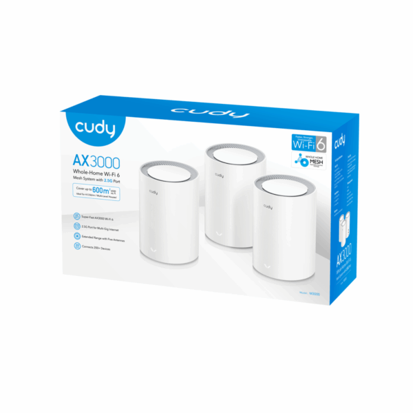 CUDY AX3000 MESH SYSTEM WHOLE -HOME MESH WI-FI6