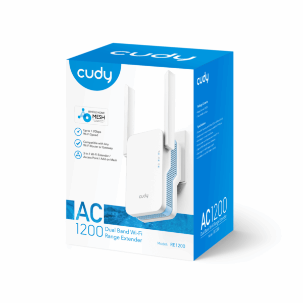 RANGE EXTENDER CUDY AC1200 DUAL-BAND MESH WI-FI