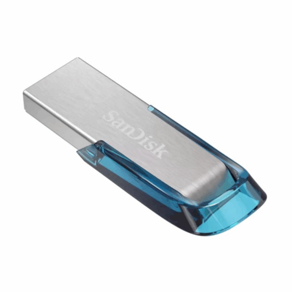 USB FLASH DRIVE SANDISK ULTRA FLAIR 64GB TROPICAL BLUE