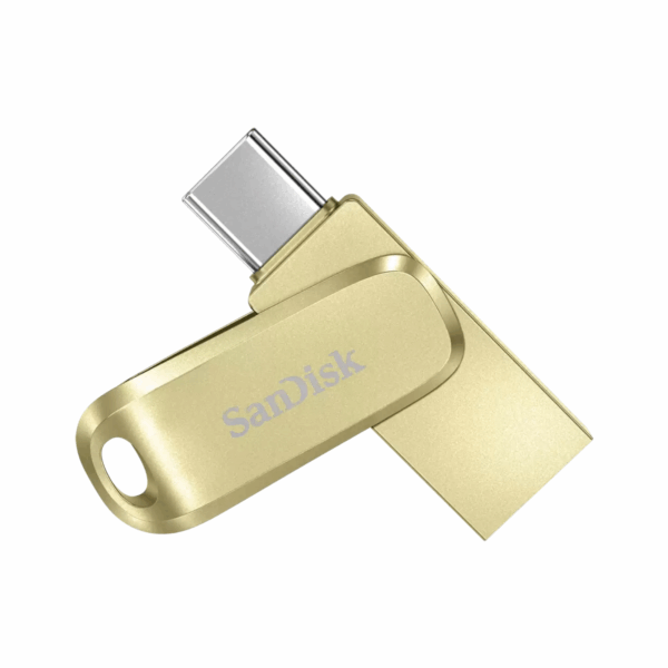 USB FLASH DRIVE SANDISK DUAL DRIVE LUXE 128GB GOLD