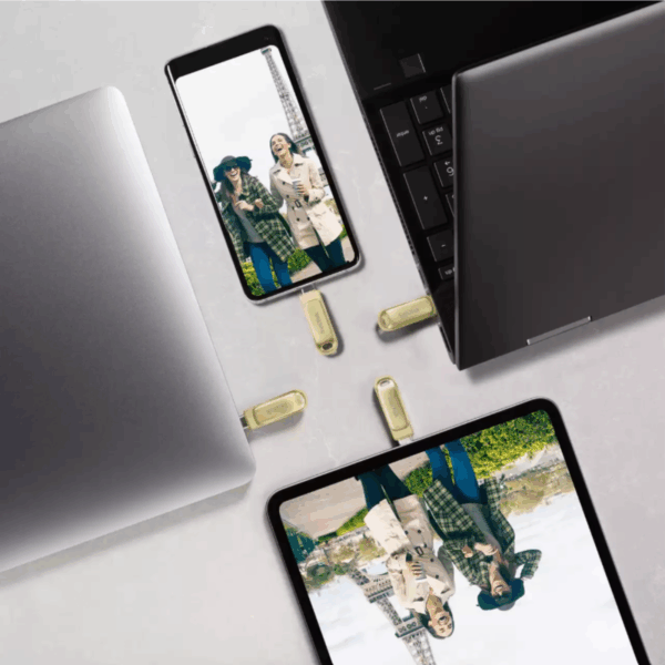 USB FLASH DRIVE SANDISK DUAL DRUVE LUXE 256GB GOLD