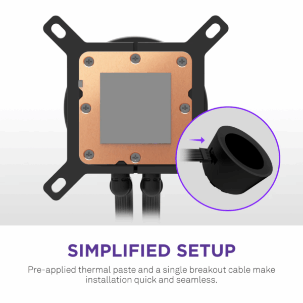COOLER LIQUID-CPU NZXT KRAKEN PLUS 360 RGB 3-FAN BLACK